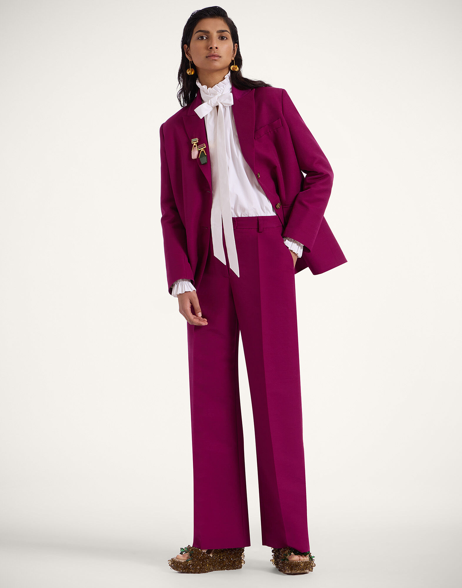 La DoubleJ Jones Jacket Solid Purple JAC0106CAD001SOLIDPU01