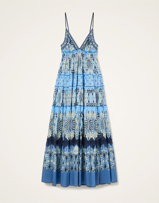 LA DOUBLE J 総柄ロングワンピース ドレス フリル袖 イタリア製 La DoubleJ© Dresses | Printed & Floral Dresses for Women