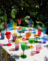 La DoubleJ Wine Rainbow Glasses Set Of 8 Rainbow GLA0007MUR001ASS0001