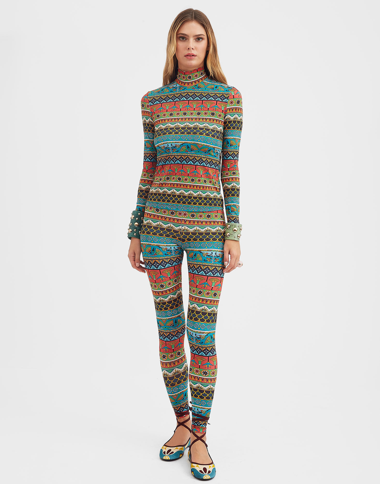 La DoubleJ Leggings Giza Turquoise TRO0013JER005GIZ01BU08