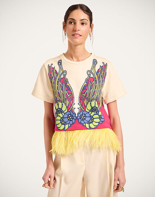 La DoubleJ La Scala Tee Lemuria Placée Pink TSH0038JER040LEM02PI01