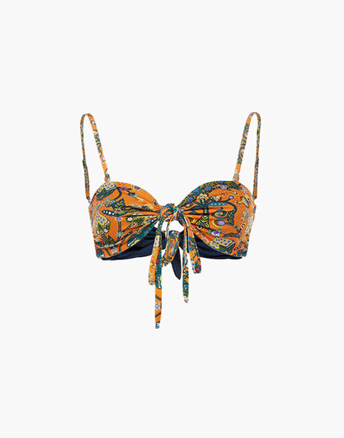 LaDoubleJ 3-Way Bandeau Top Tree Of Life Arancio SWI0021LYC001TFL0004