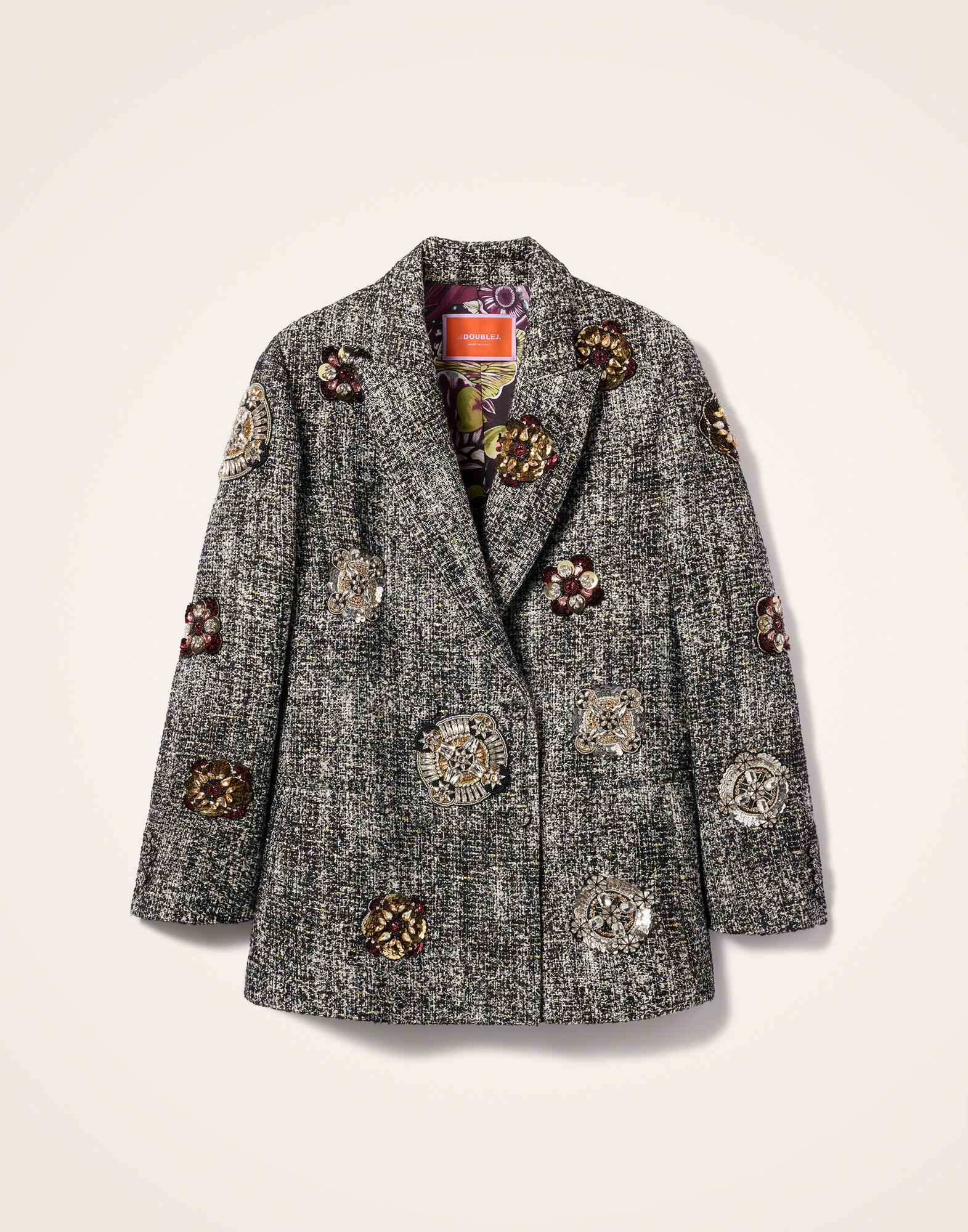 La DoubleJ Jagger Jacket Solid Black & White JAC0155EMB119NUC05BL03