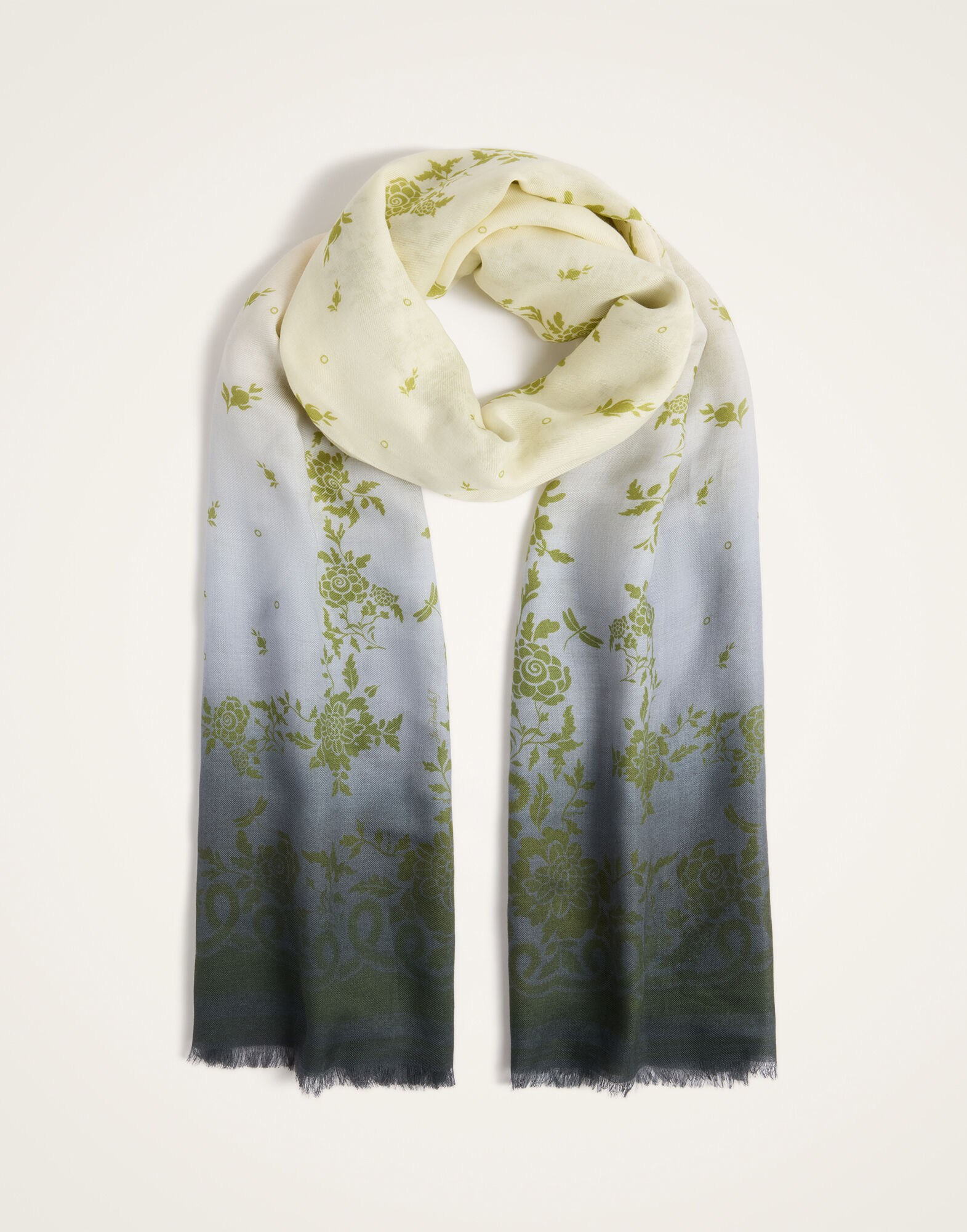 La DoubleJ Scarf (70X180) Oasis Plac&eacute;e Green SCA0097MOS001OAS03GR02