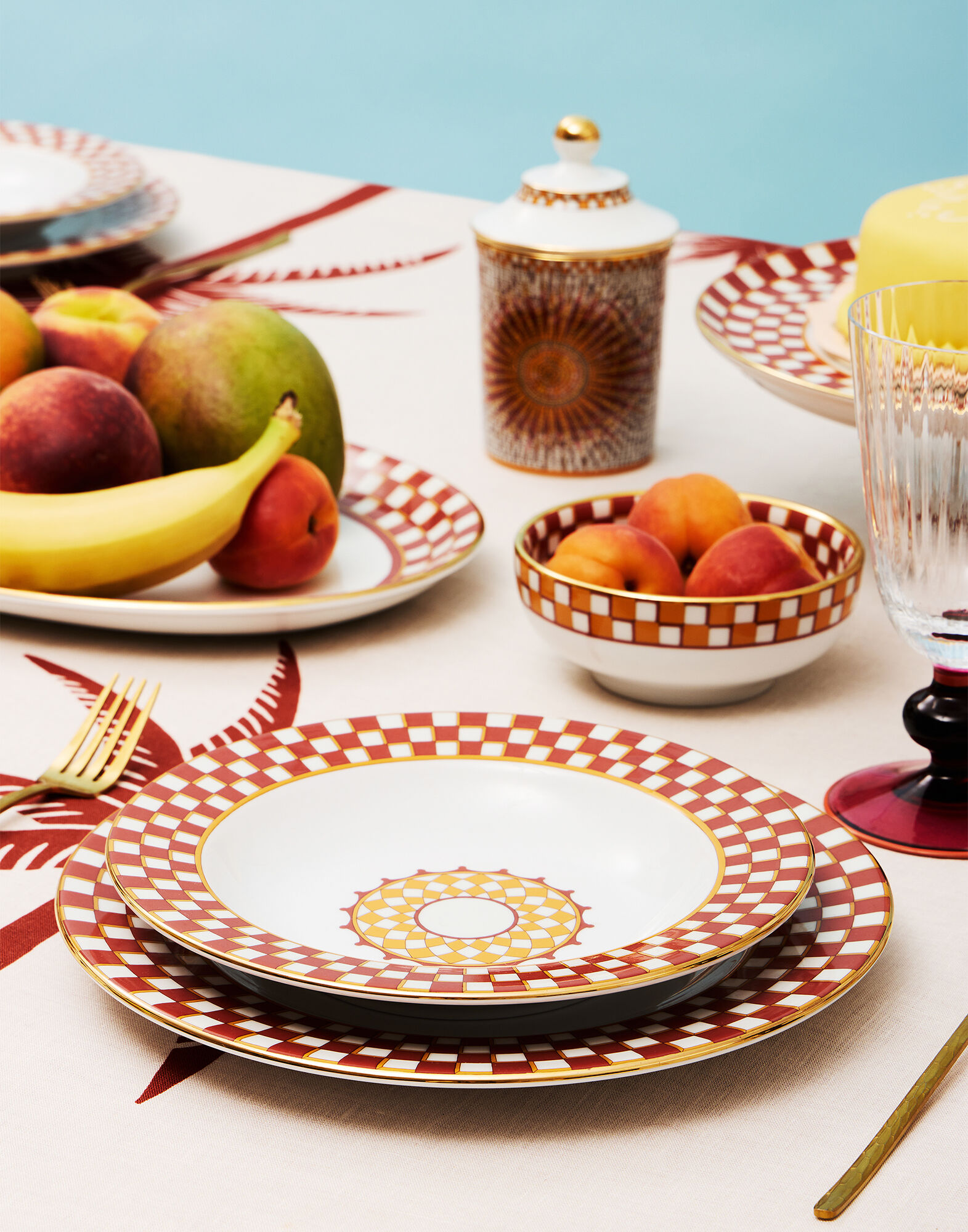 La DoubleJ Soup Plates Set Of 2 Apollo Brick SOU0002CER001APL01RE06