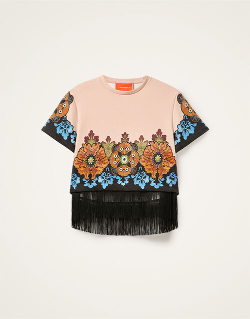 La DoubleJ La Scala Tee Bounty Placée Orange TSH0064JER040BOU01OR02