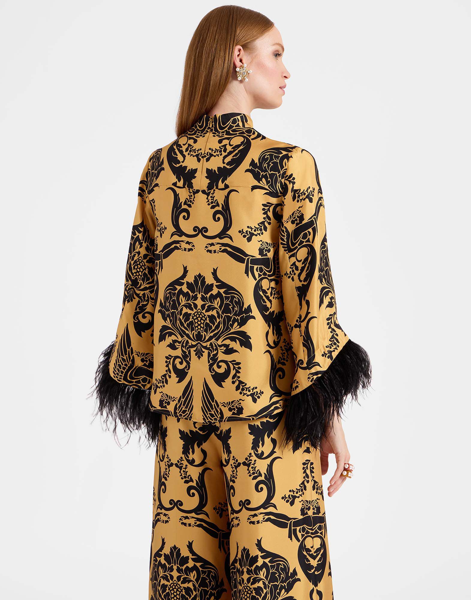 La DoubleJ Make An Exit Top Cherubs Gold TOP0104SIL001CRB01YE05