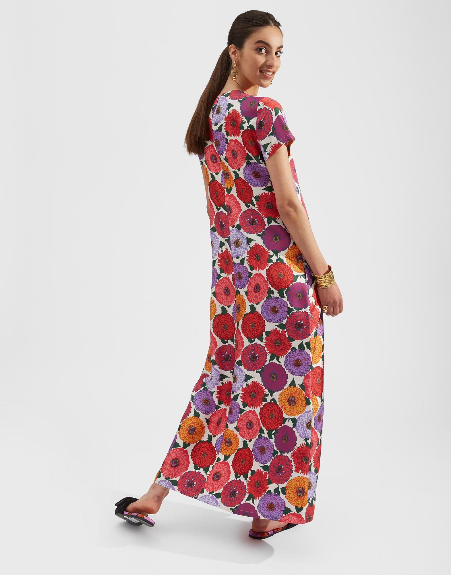 La DoubleJ Swing Dress Zinnie DRE0001SIL001ZIN0001