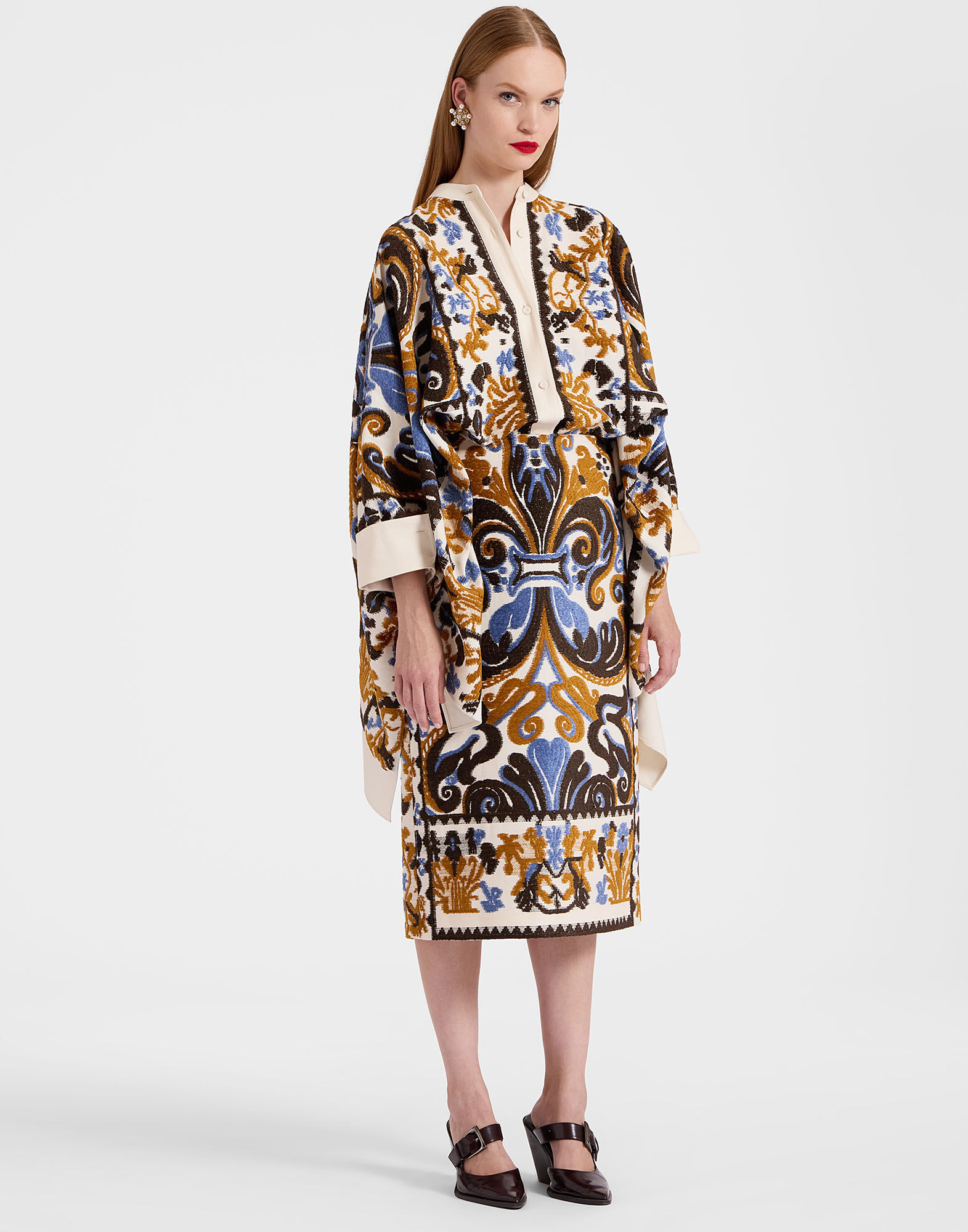 La DoubleJ Pencil Skirt Corsini Cream SKI0011JCQ091INI01WH03