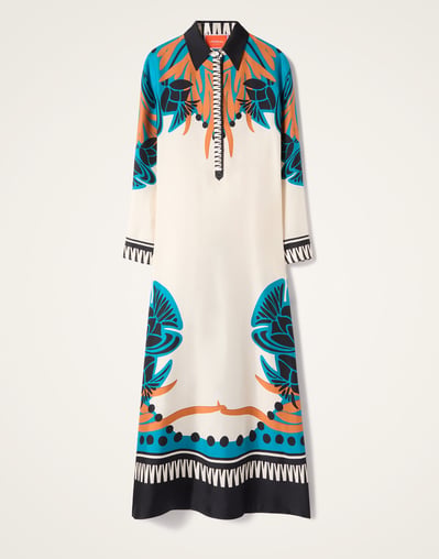 la double j shirt dress San Pietro printed shirt dress in multicoloured - La Double J