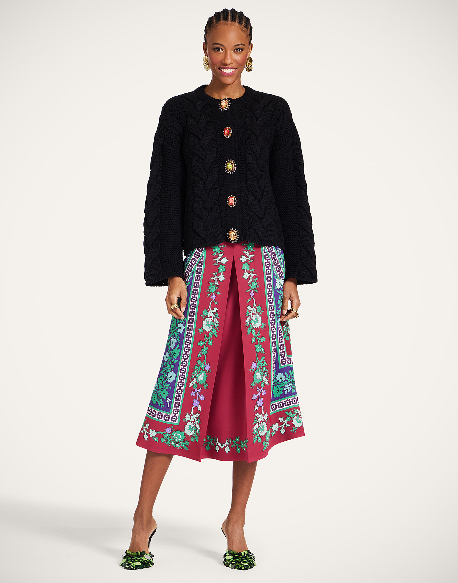 La DoubleJ Portrait Cardigan Solid Black PUL0211KNI120VA271BL01