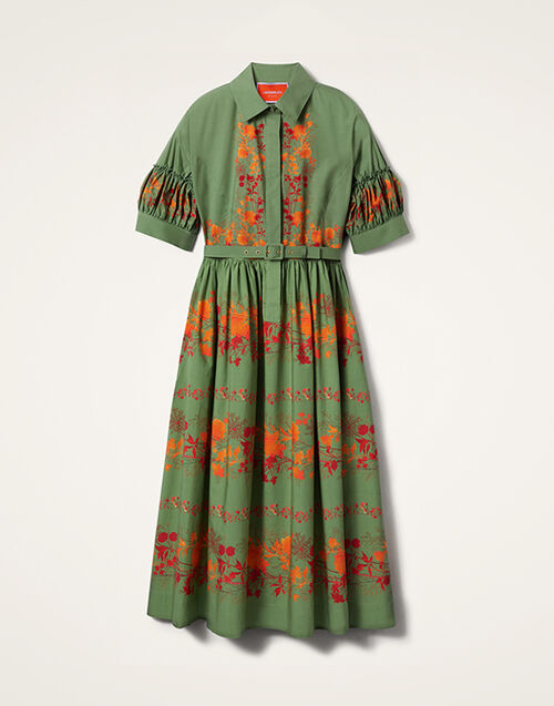 La DoubleJ Libertine Dress Woodland Plac&eacute;e Camouflage DRE0910COT015WOD01GR08