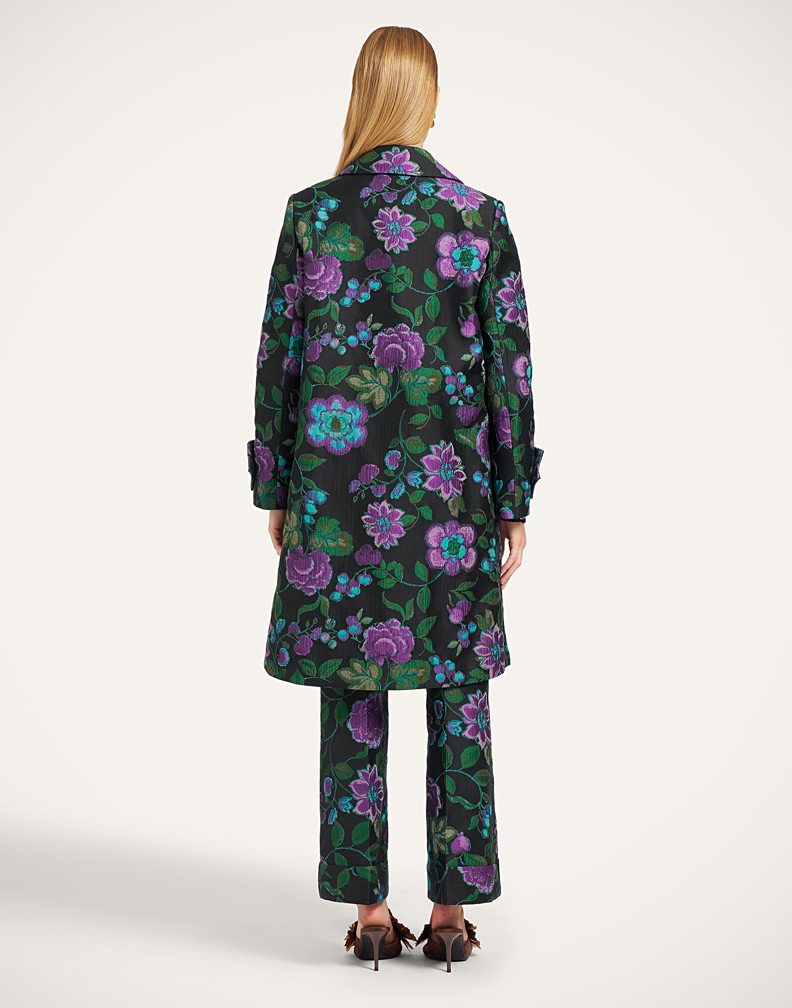 La DoubleJ Precious Coat Botanical Black JAC0122JCQ144BOT01BL01