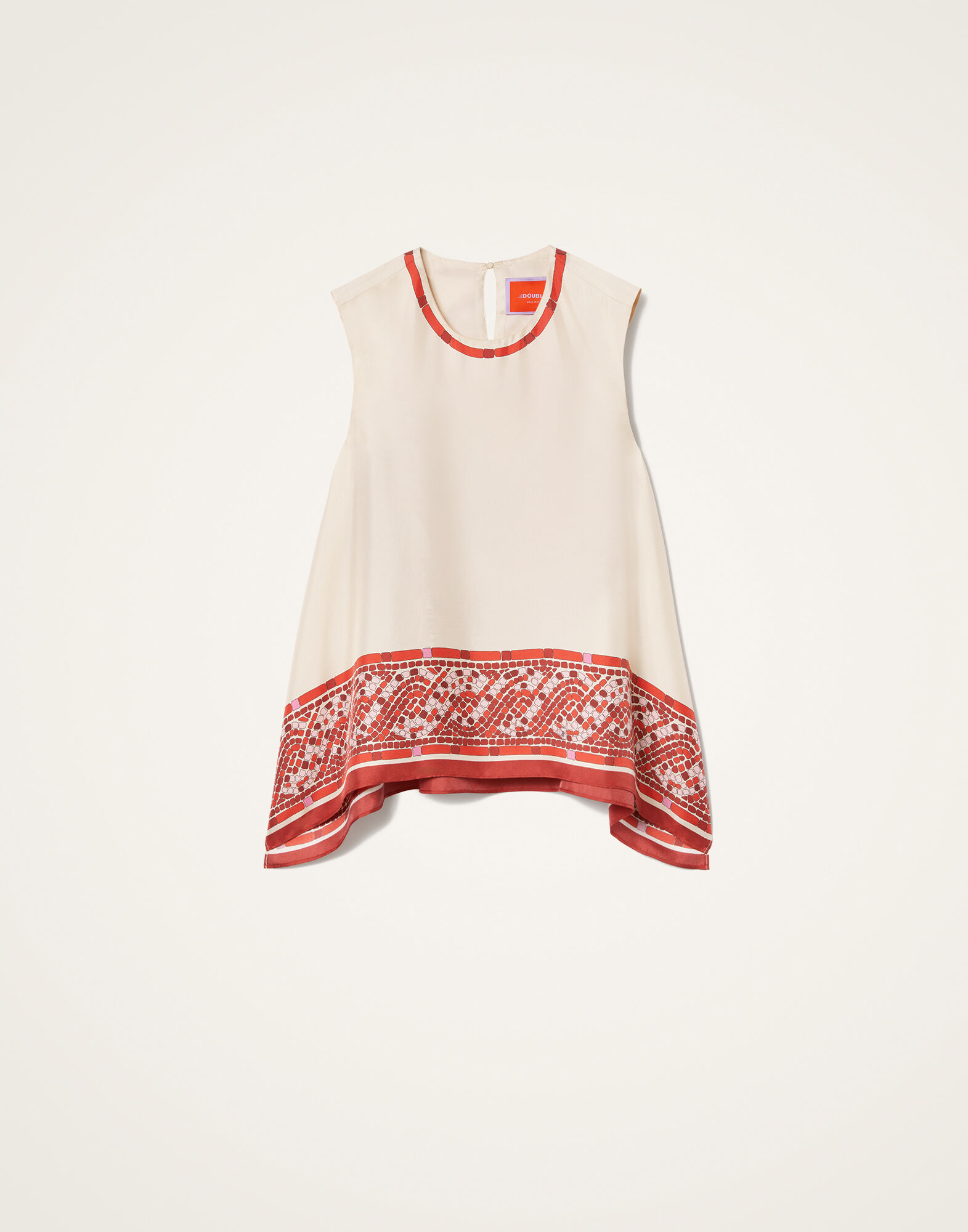 La DoubleJ San Carlo Top Cobra Plac&eacute;e Red TOP0157SIL006COB01RE01