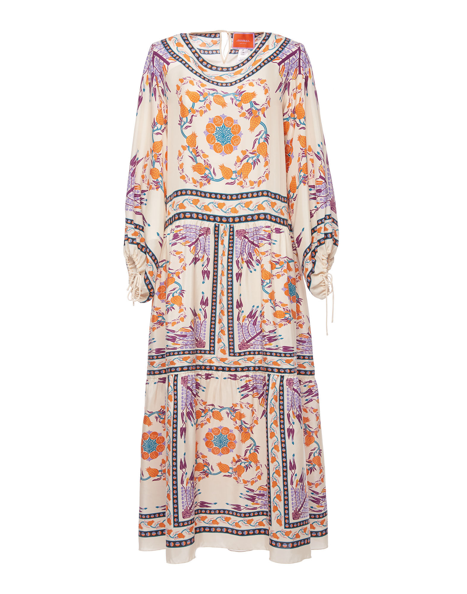 La DoubleJ Vesta Dress Melograno Plac&eacute;e DRE0302SIL009MEL0004