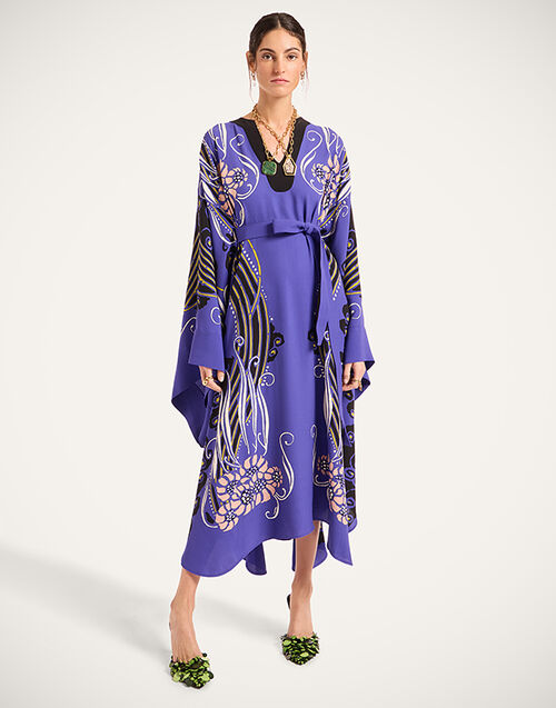 La DoubleJ Karis Kaftan Atlantis Placée Purple DRE0935VIS027ATL03PU01