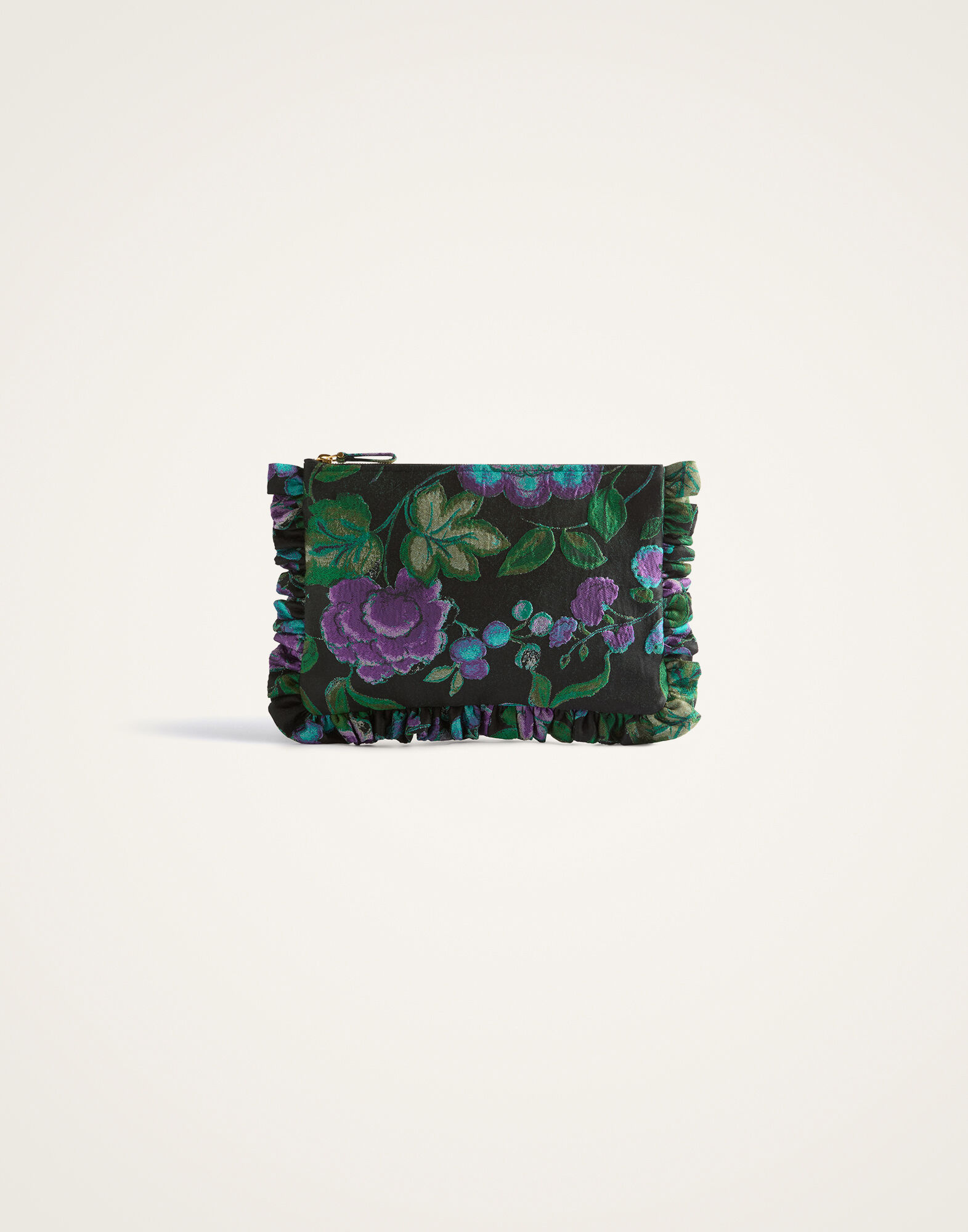 La DoubleJ Hand Pochette Botanical Black BAG0059JCQ144BOT01BL01