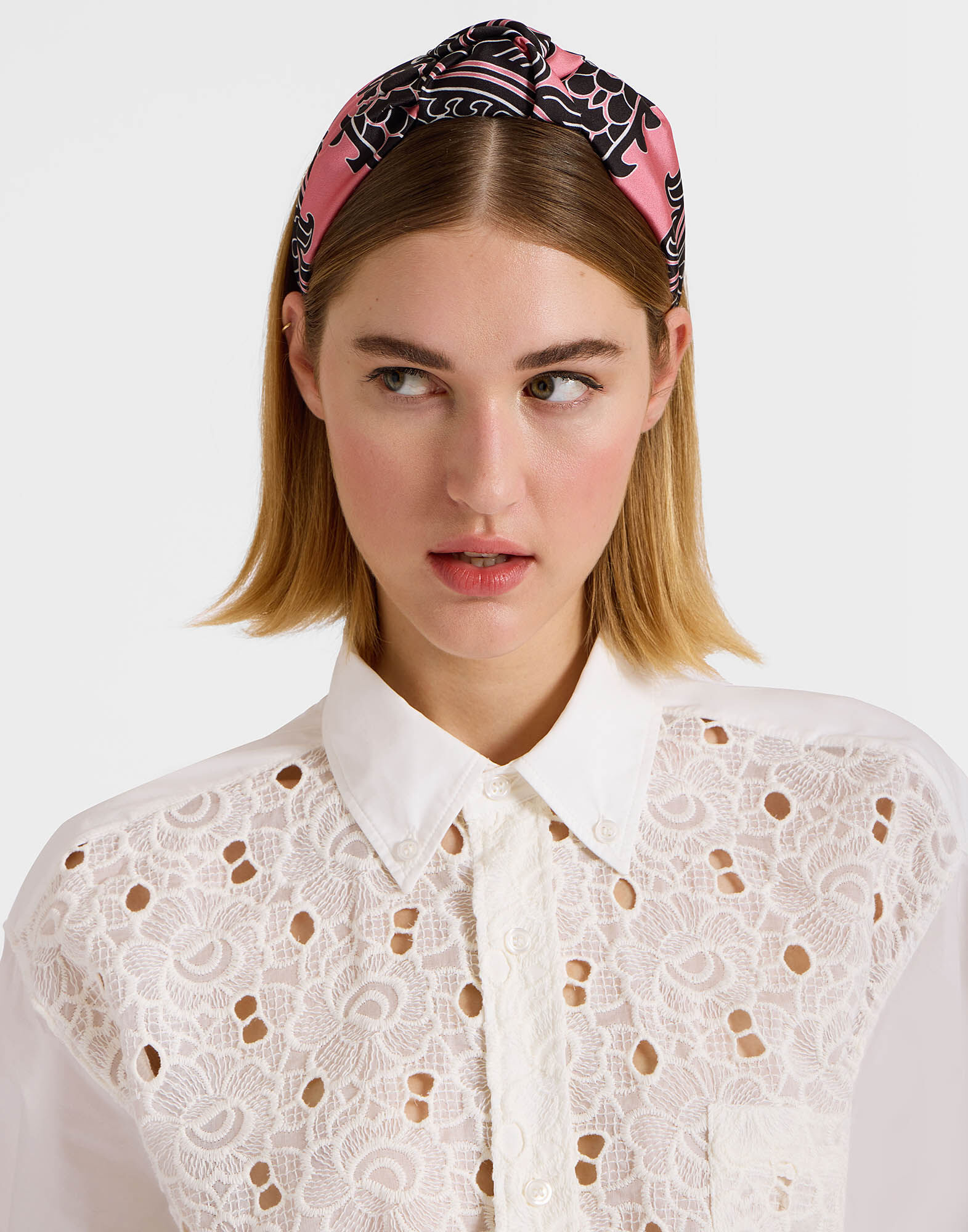 La DoubleJ Love Knot Headband Oltrarno Pink HEB0015FOD001OLT01PI01