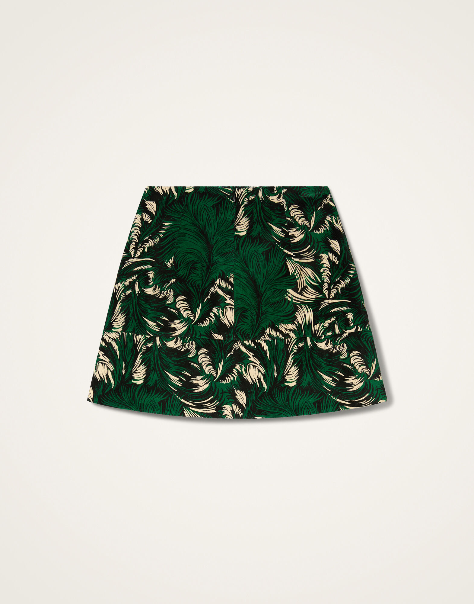 La DoubleJ Short Skirt Quill Green SKI0027VEL001QLL01GR02