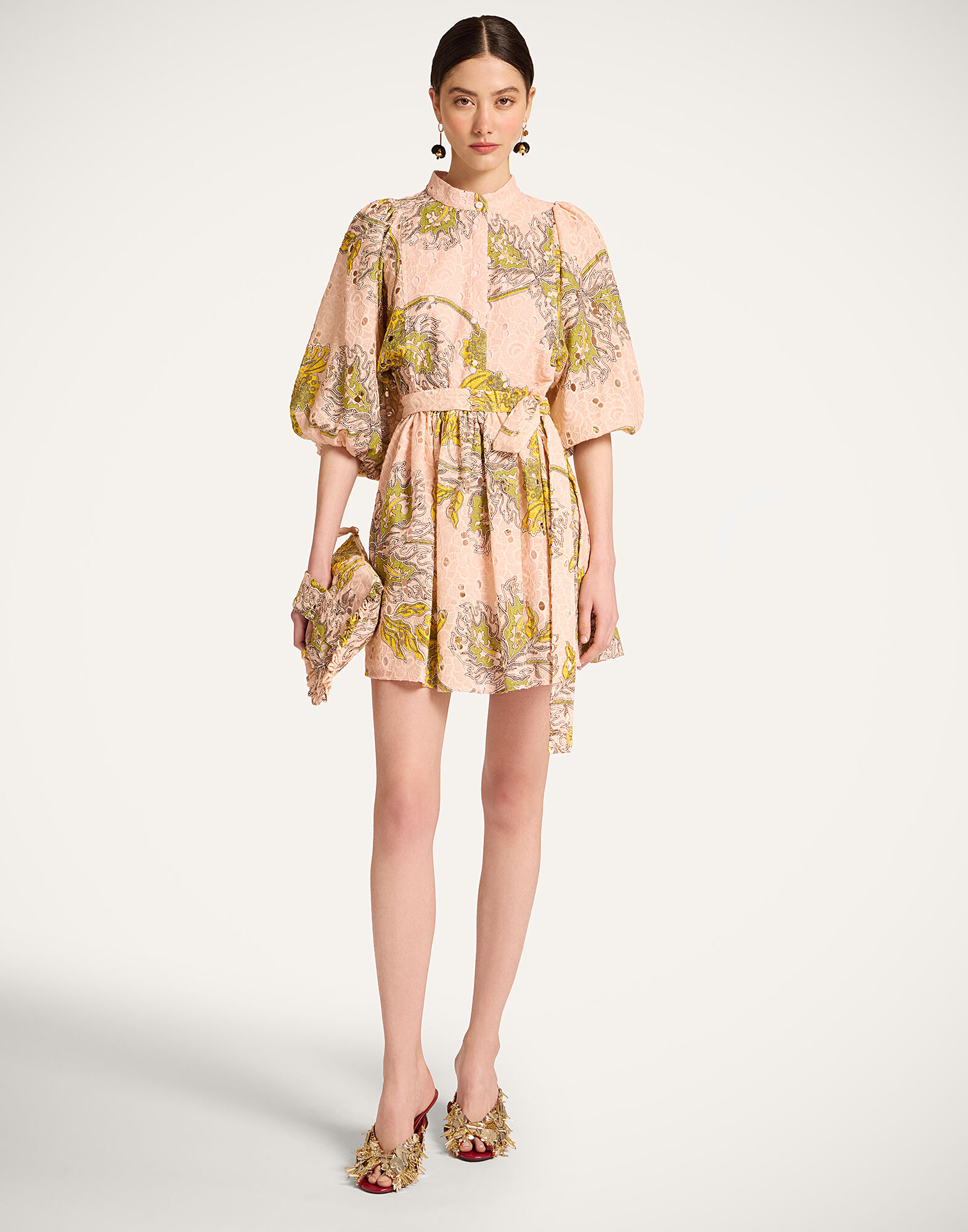 La DoubleJ Mini Portofino Dress Swathe Pink DRE0751EMB031SWA01PI01