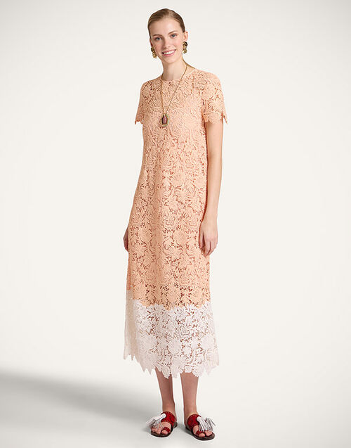 La DoubleJ Super Swing Dress Solid Apricot DRE1065LAC013SOLIDOR11