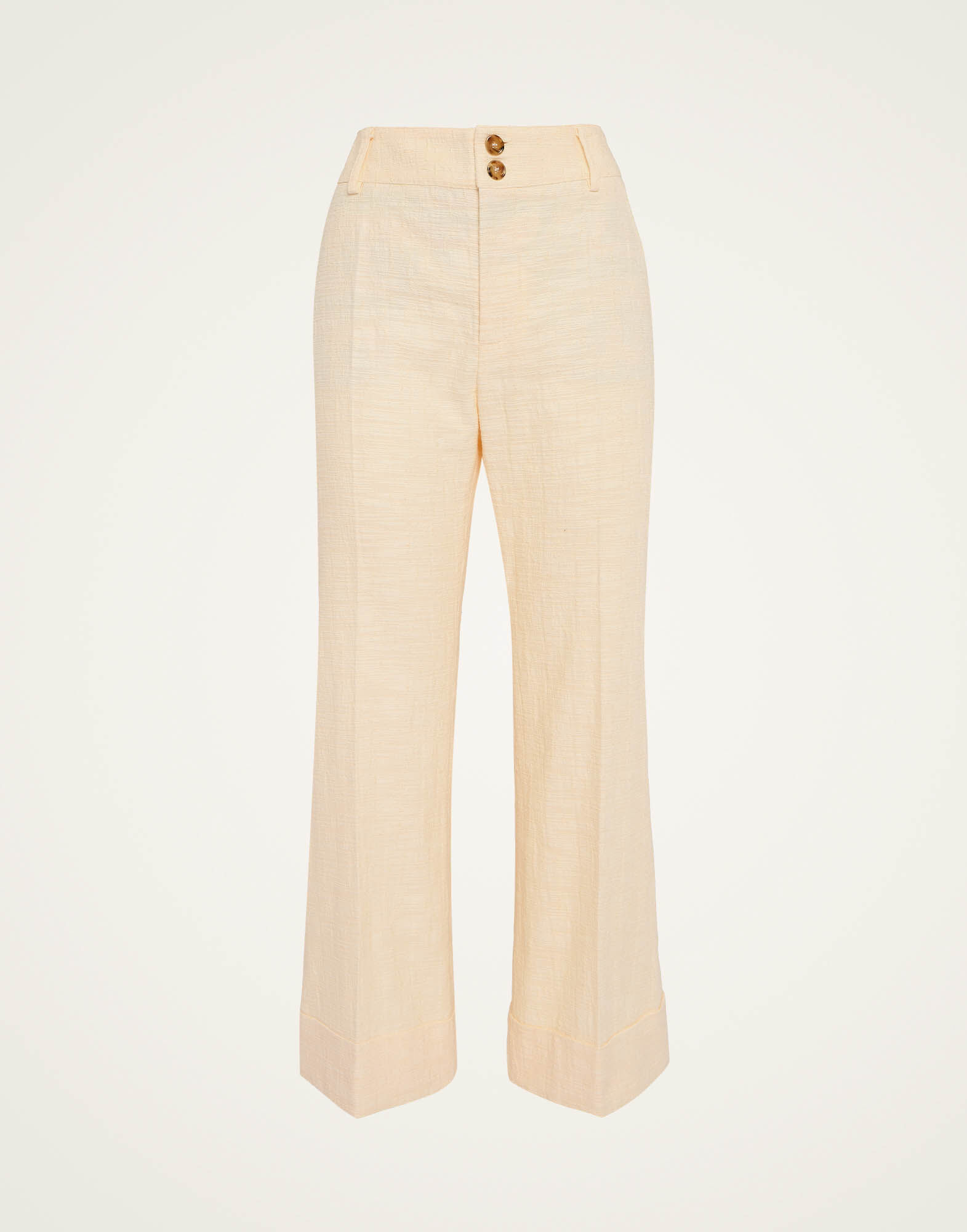 La DoubleJ Hendrix Pants Solid Cream TRO0014COT005SOLIDWH03