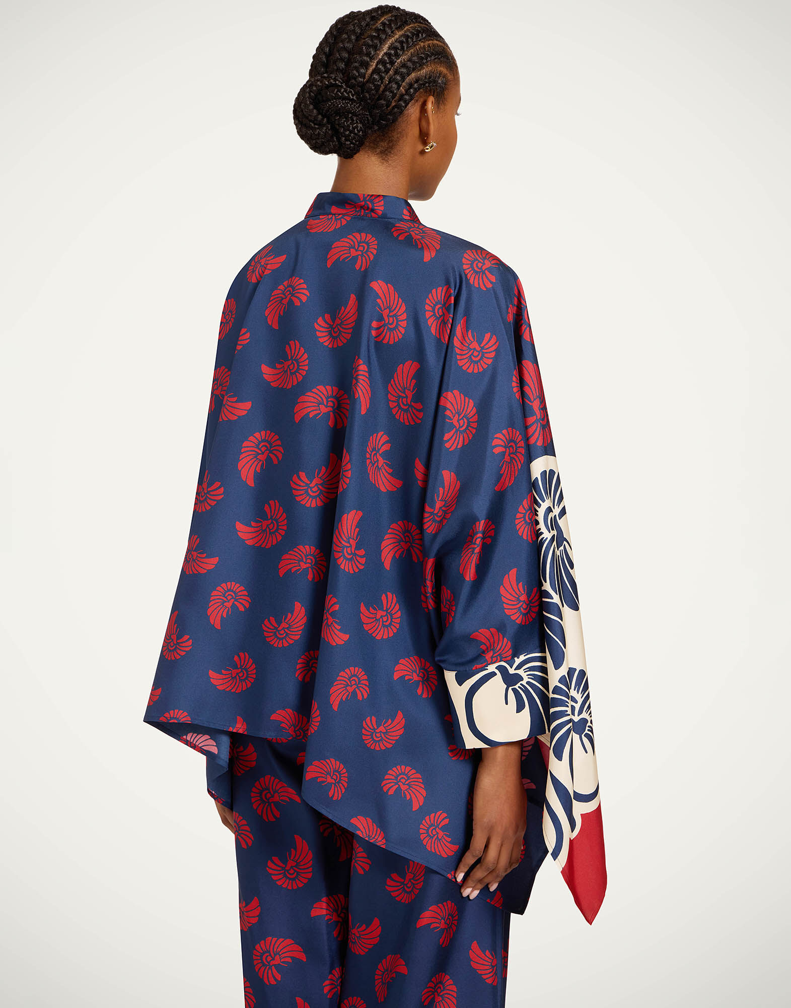 La DoubleJ Foulard Shirt Palmetto Plac&eacute;e SHI0075SIL001PIG01BU06