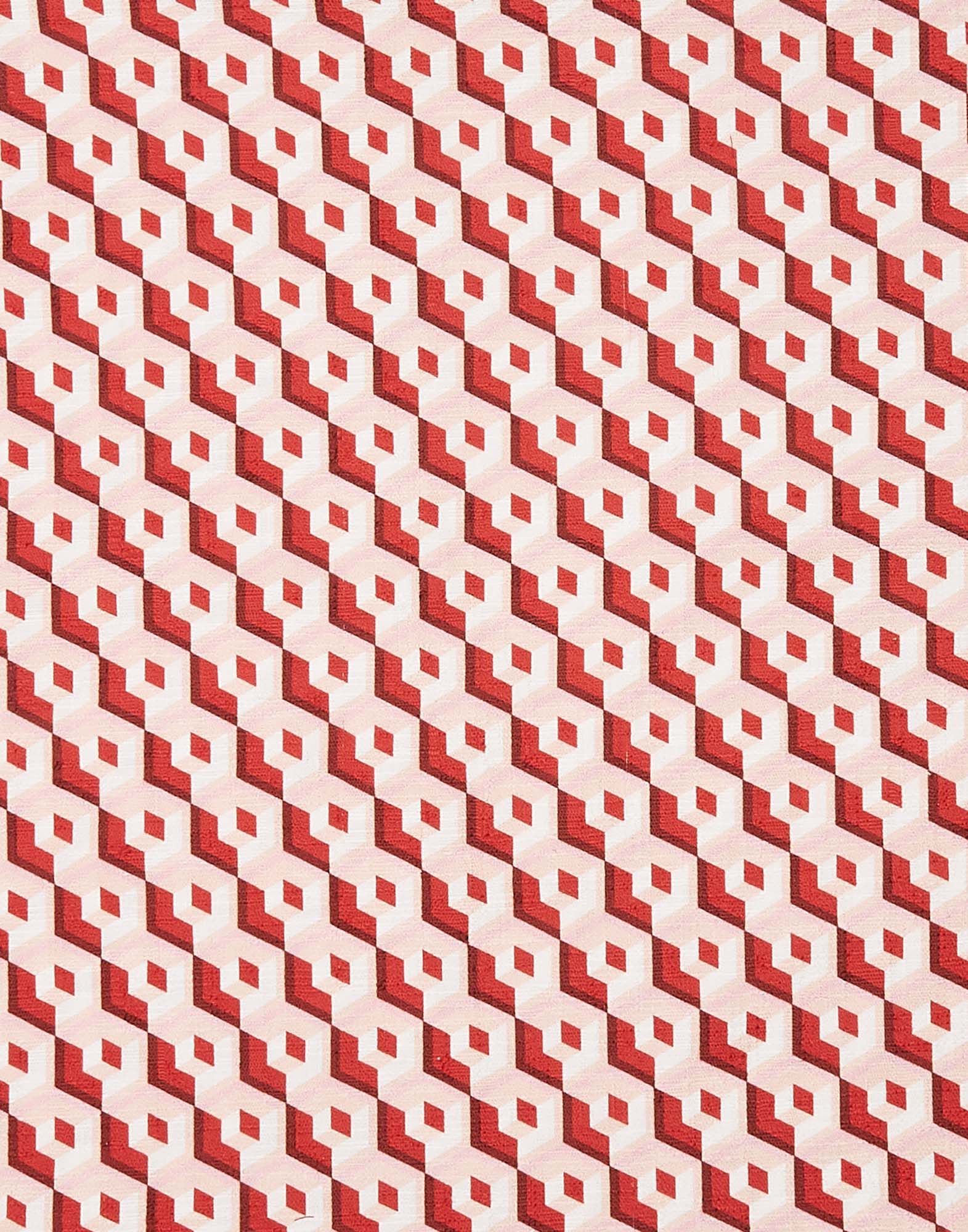 La DoubleJ Cushion With Fringes (50X50) Cubi Rosso CUS0009COT005CUB0005