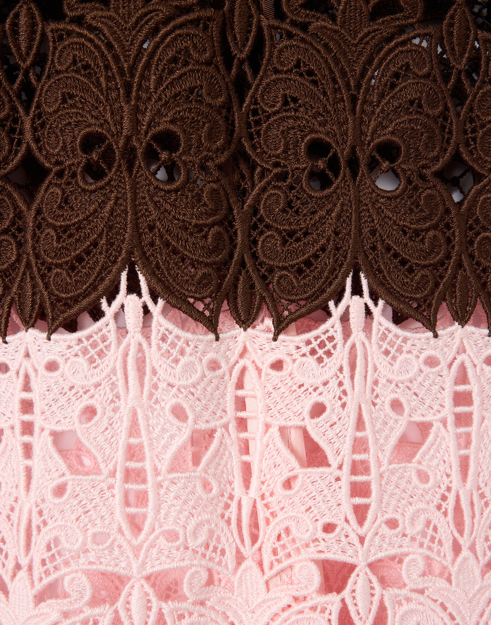 La DoubleJ Lacey Make An Exit Top Color Block Chocolate & Pink TOP0216LAC014BIC01BR07