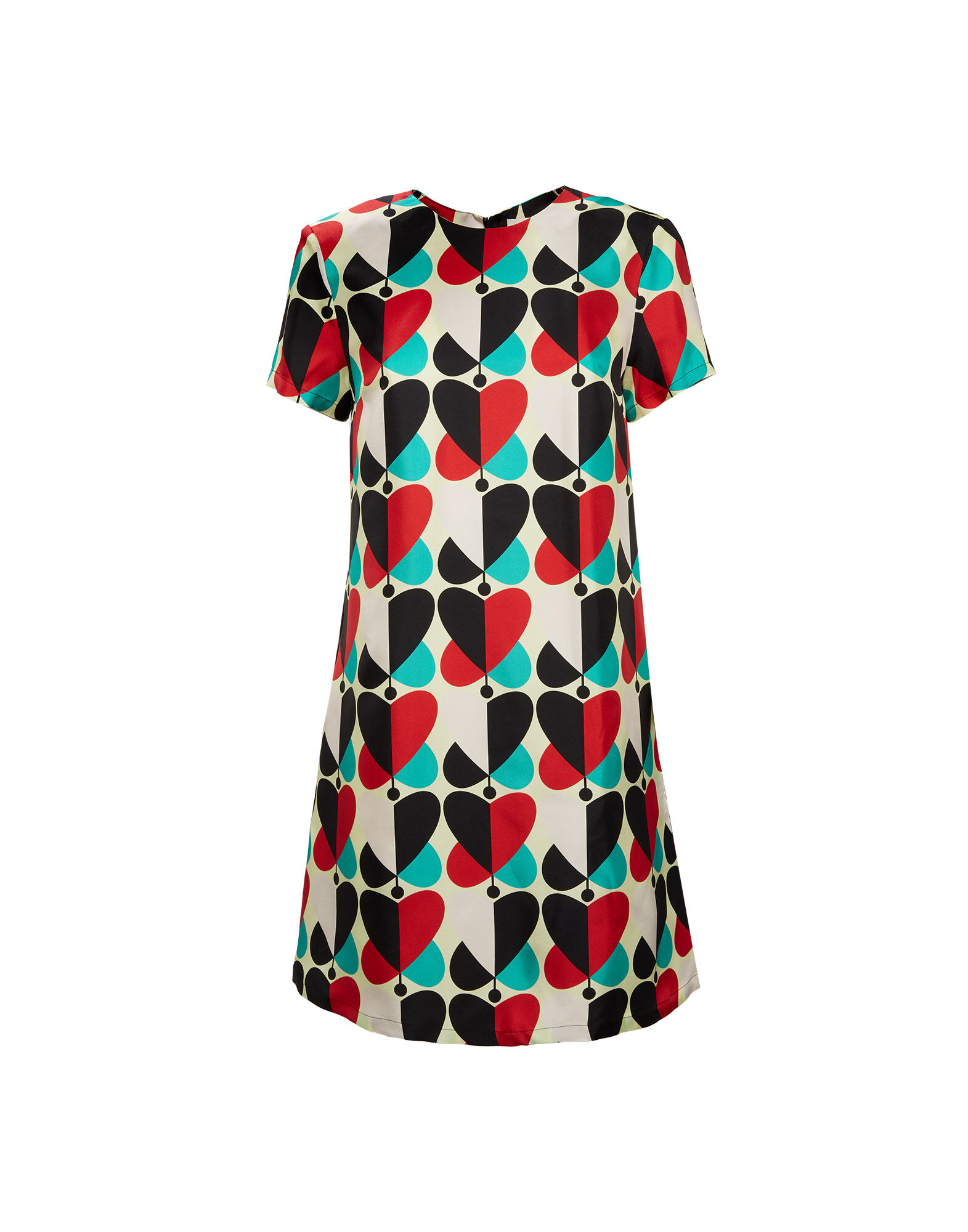 LaDoubleJ Mini Swing Dress Farfalle Rosso DRE0159SIL001FAR0004