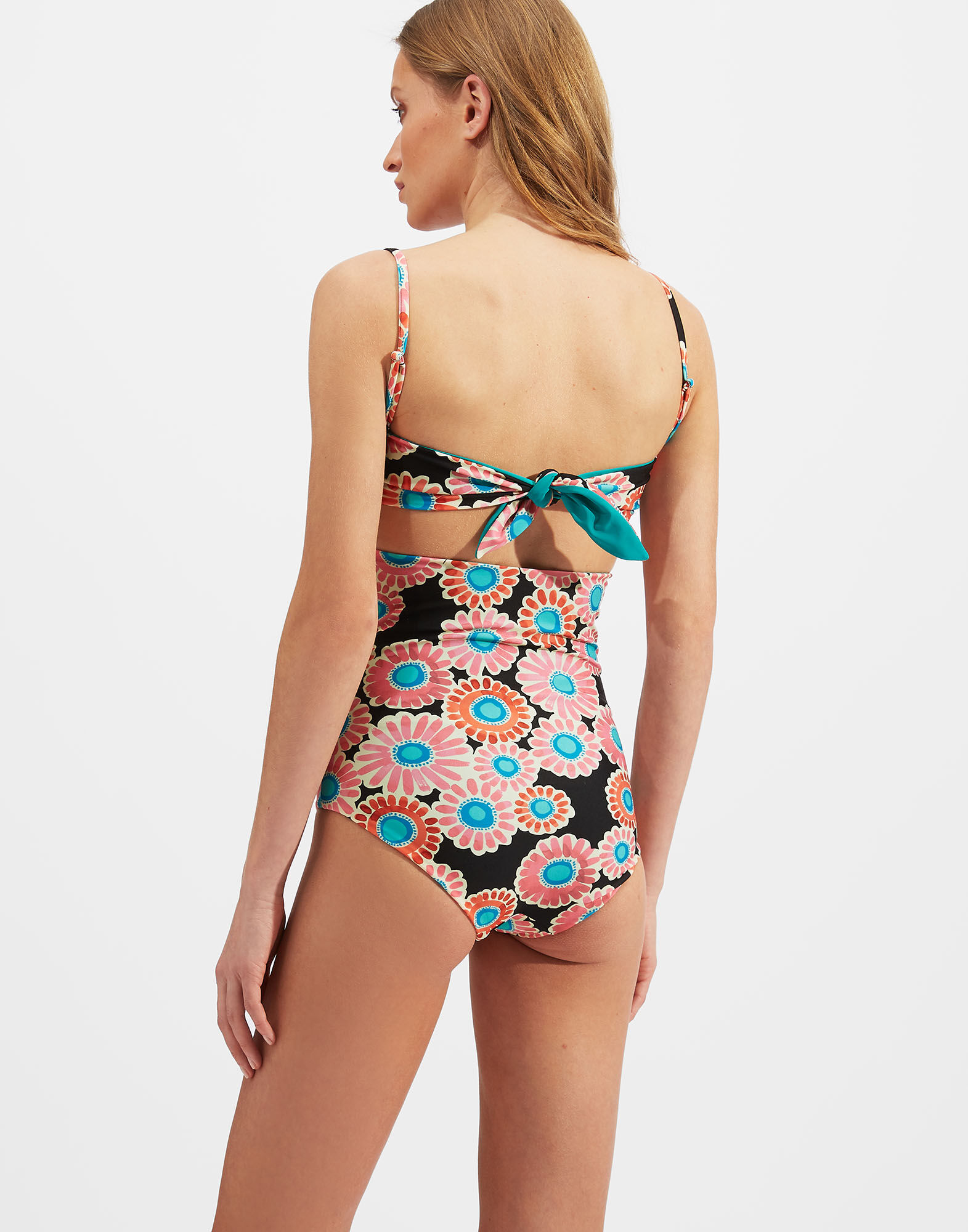 La DoubleJ 3-Way Bandeau Top Crazy Daisy Black SWI0021LYC001DAY0002