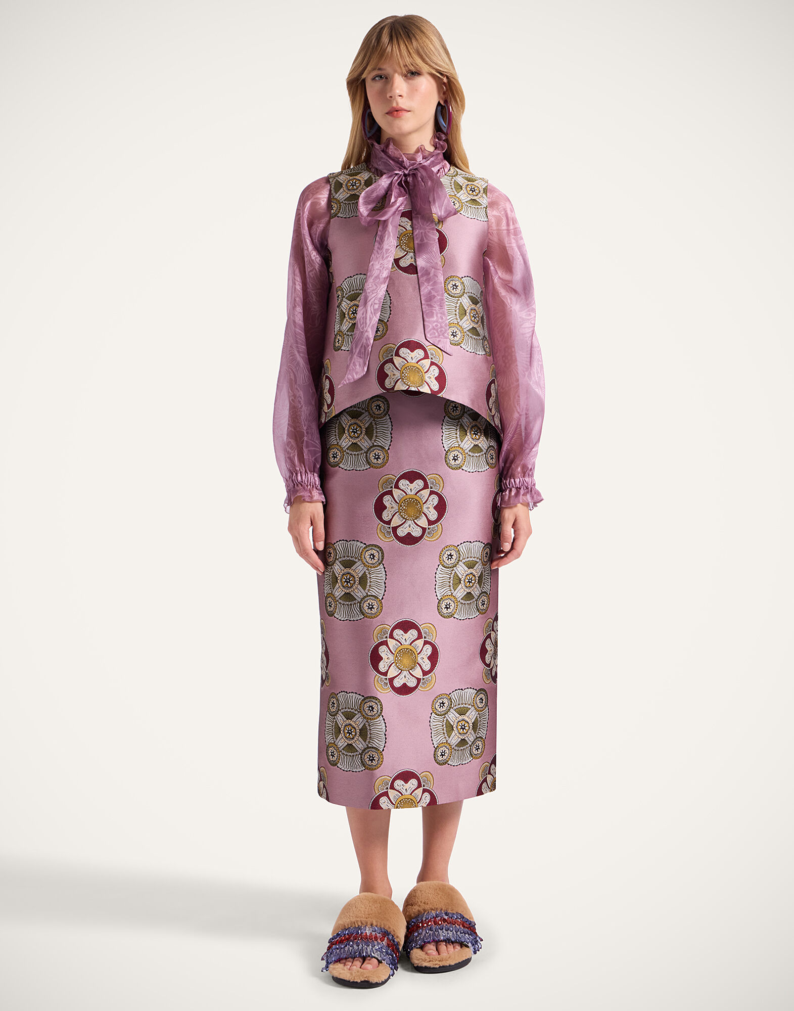 La DoubleJ La Scala Top Nucleus Dusty Pink TOP0016JCQ114NUC03PI10