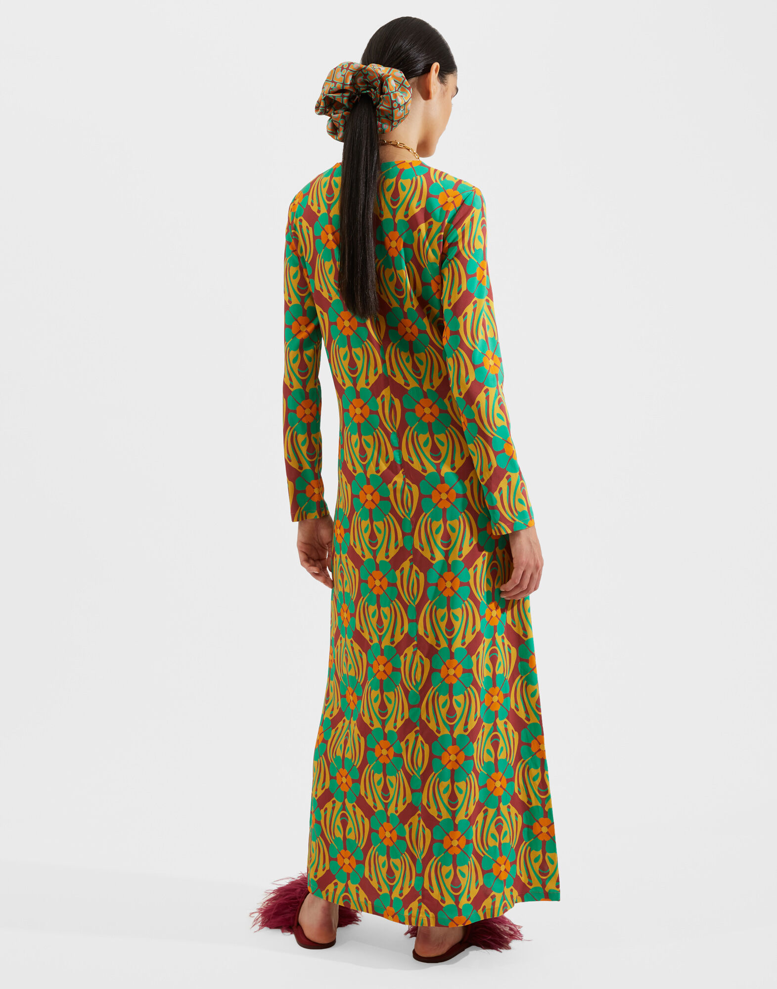 La DoubleJ Long Sleeve Swing Dress Clover DRE0184VIS001CLO0003