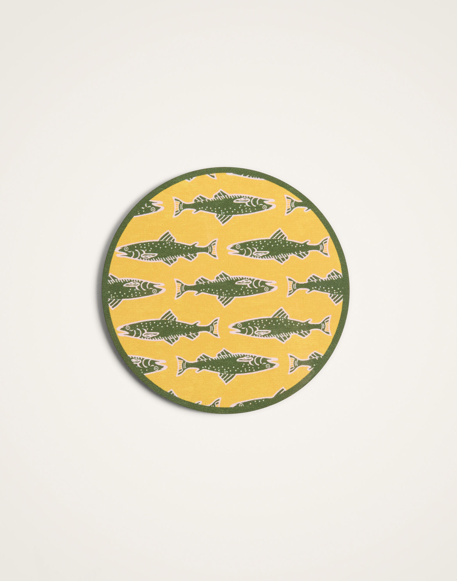 La DoubleJ Disk Coasters Set Of 4 Como Fish Multicolor CST0009CRK001CMF12MU03