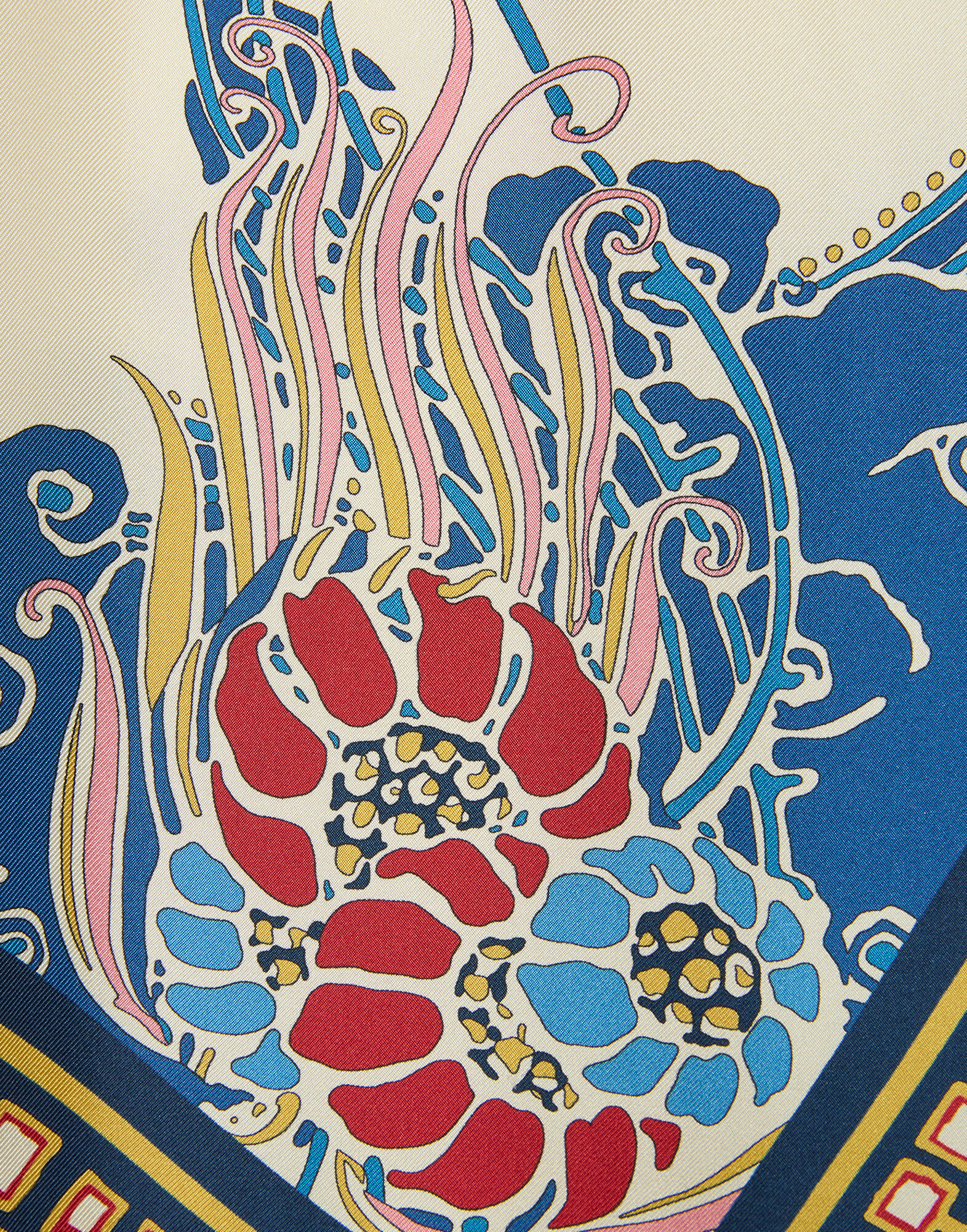 La DoubleJ Scarf Top Lemuria Plac&eacute;e Blue TOP0160SIL006LEM02BU03