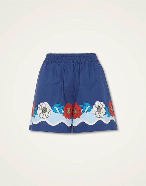 La DoubleJ Pull-Up Shorts Whitsun Placée Blue TRO0060COT015FSK03BU03