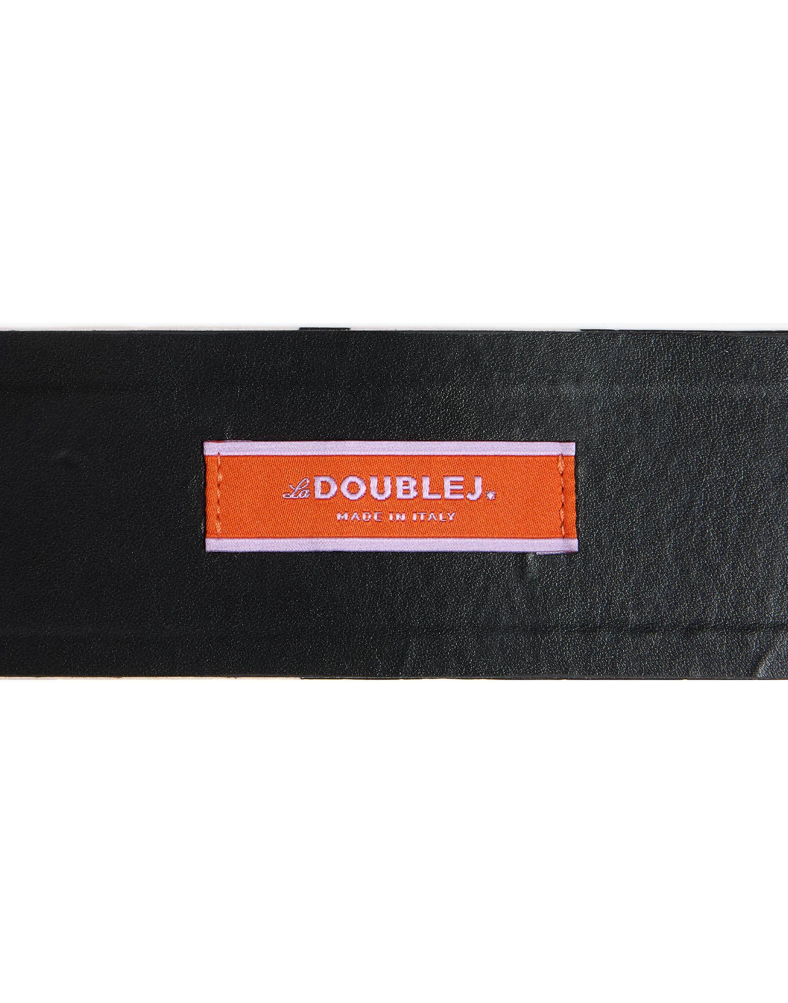 La DoubleJ Medium Belt Marea Black & White BEL0007FAI004MRE01BL03