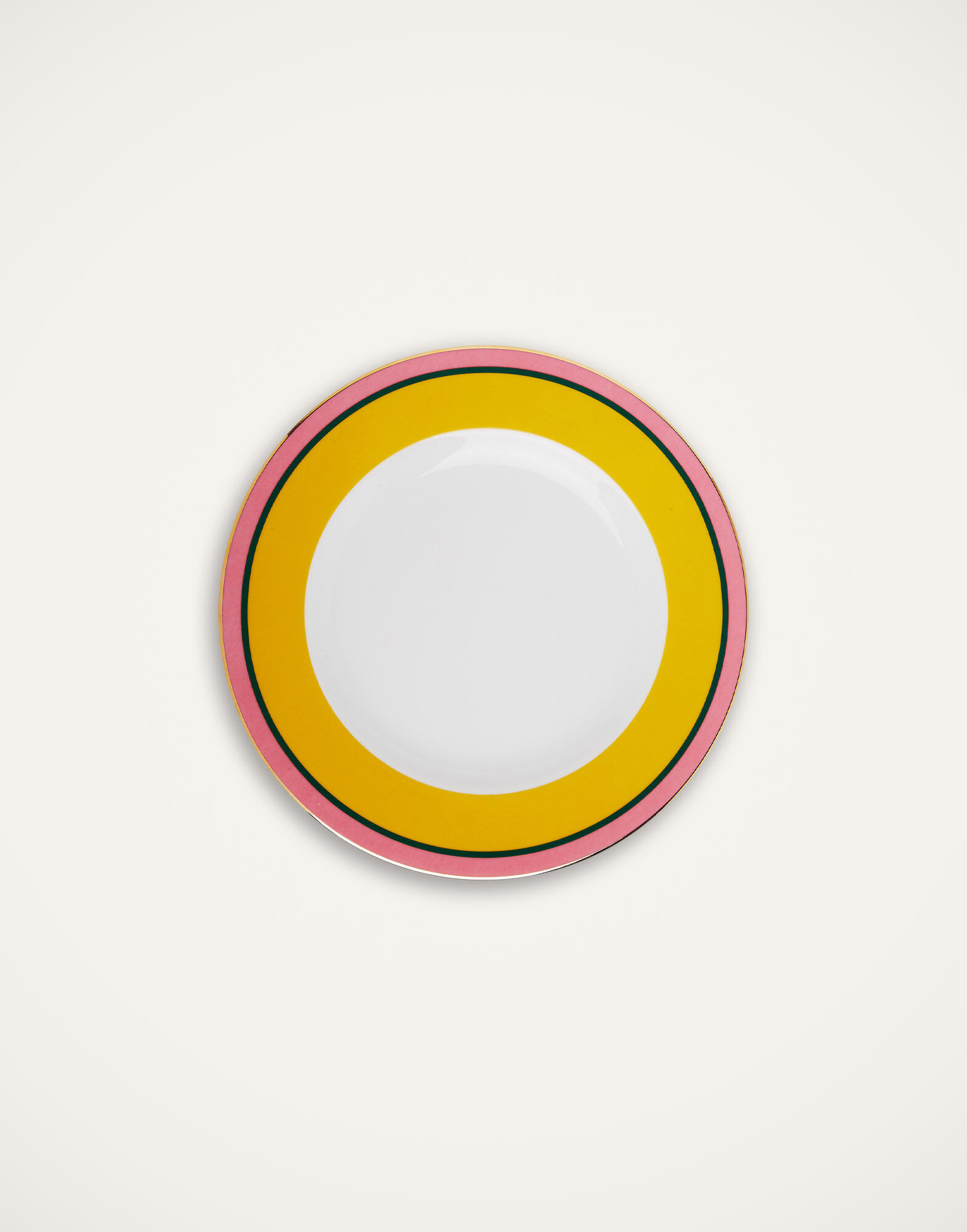 La DoubleJ Dinner Plates Set Of 2 Rainbow Yellow DIN0002CER001RAI01YE02