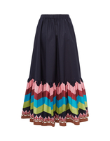 La DoubleJ Sunset Skirt &#40;Plac&eacute;e&#41; Sunset Navy Plac&eacute;e SKI0056COT015SUS0003