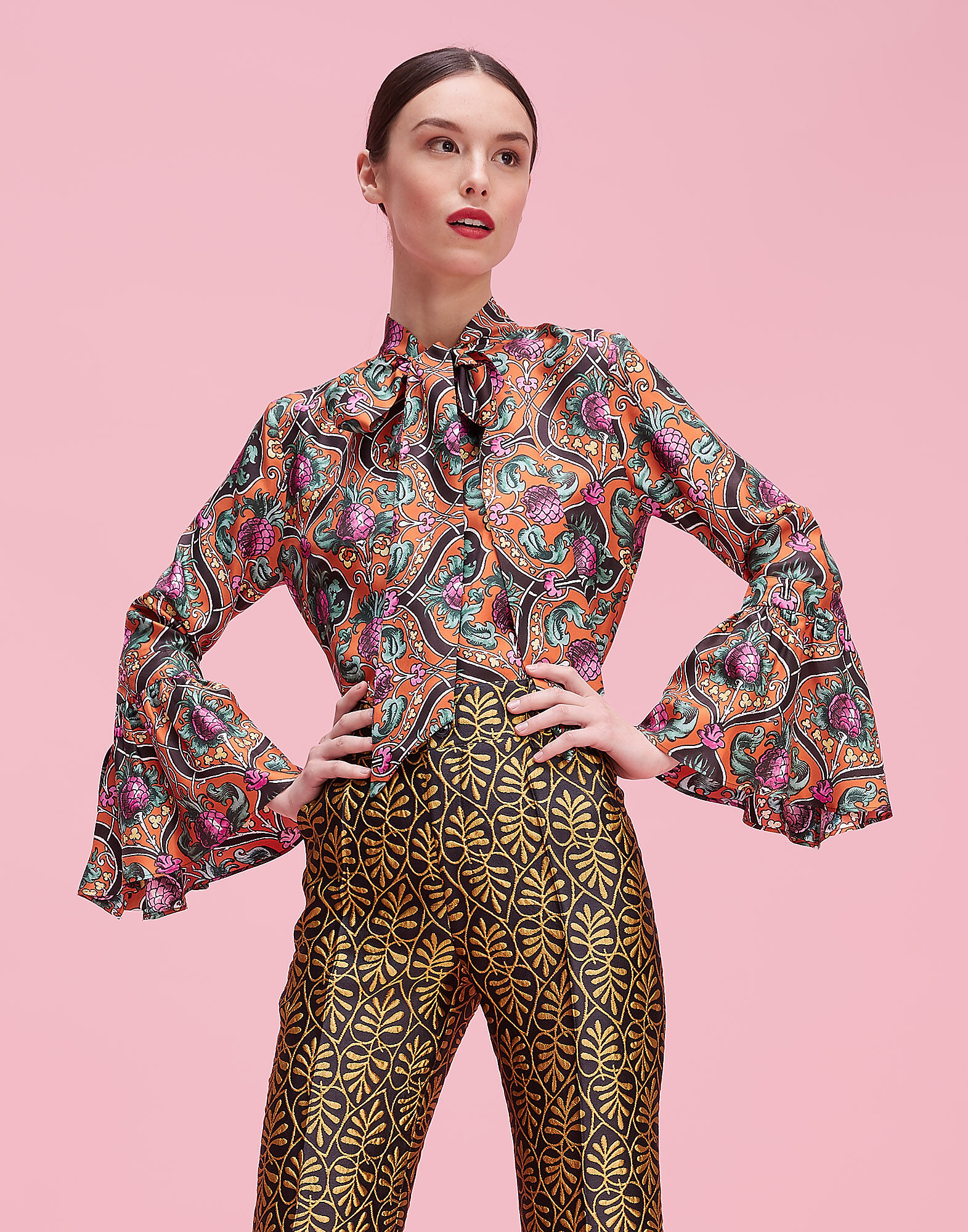 LaDoubleJ Happy Wrist Top Ananas Arancio SHI0011SIL001ANA0002