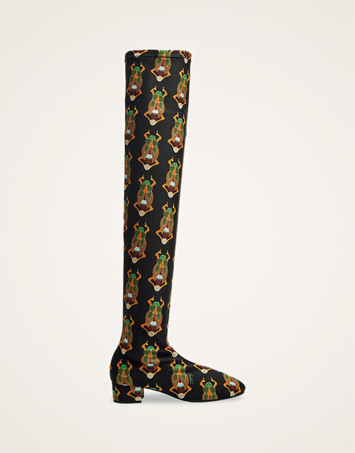 La DoubleJ Edie High Boots Scarab Black SHO0089LYC005SCA01BL01