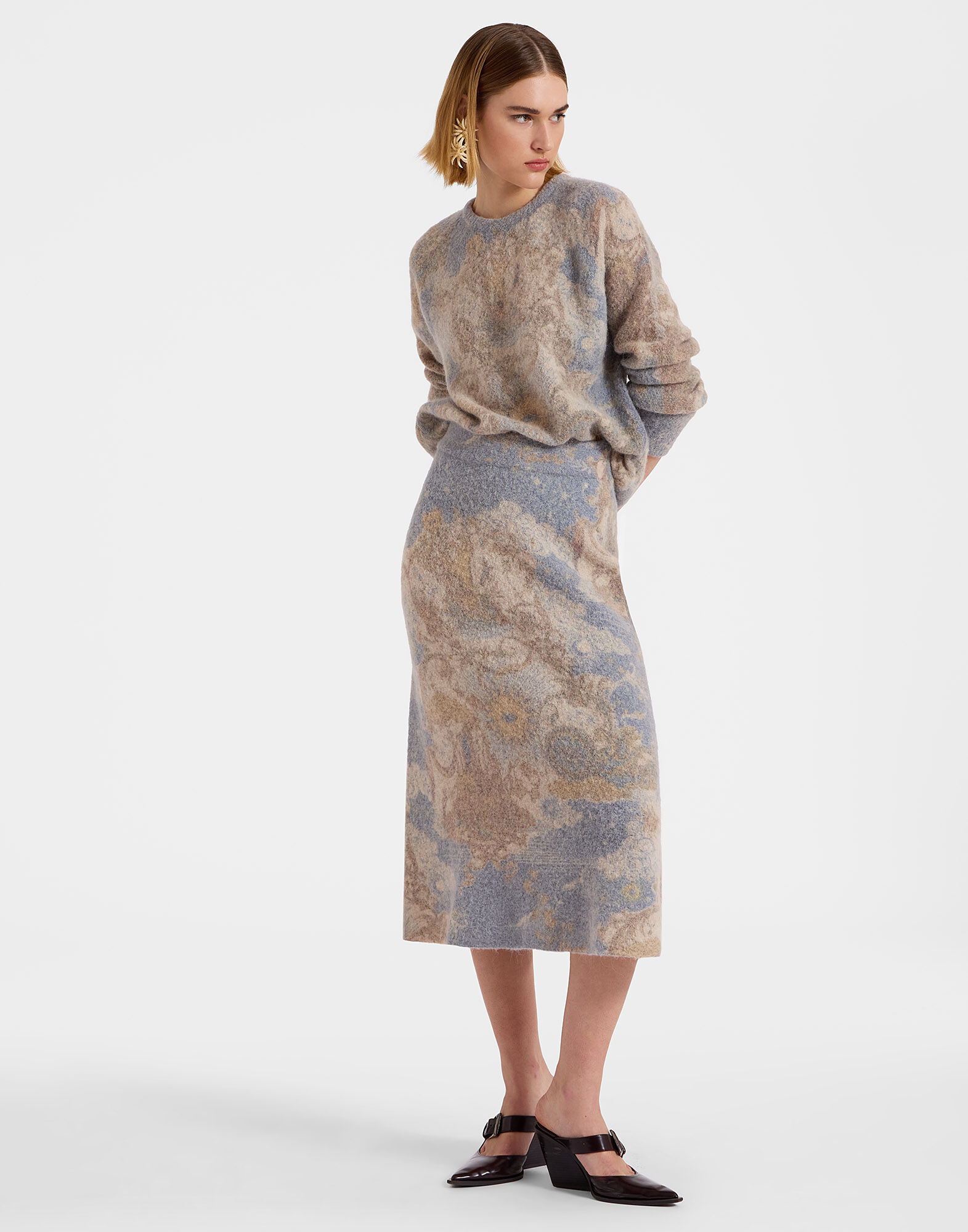 La DoubleJ All-In Skirt Light Blue SKI0134KNI124VA291BU01