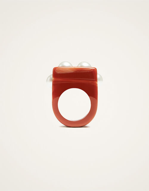 La DoubleJ Nefertiti Ring Solid Pink RIN0007POL007SOLIDPI01