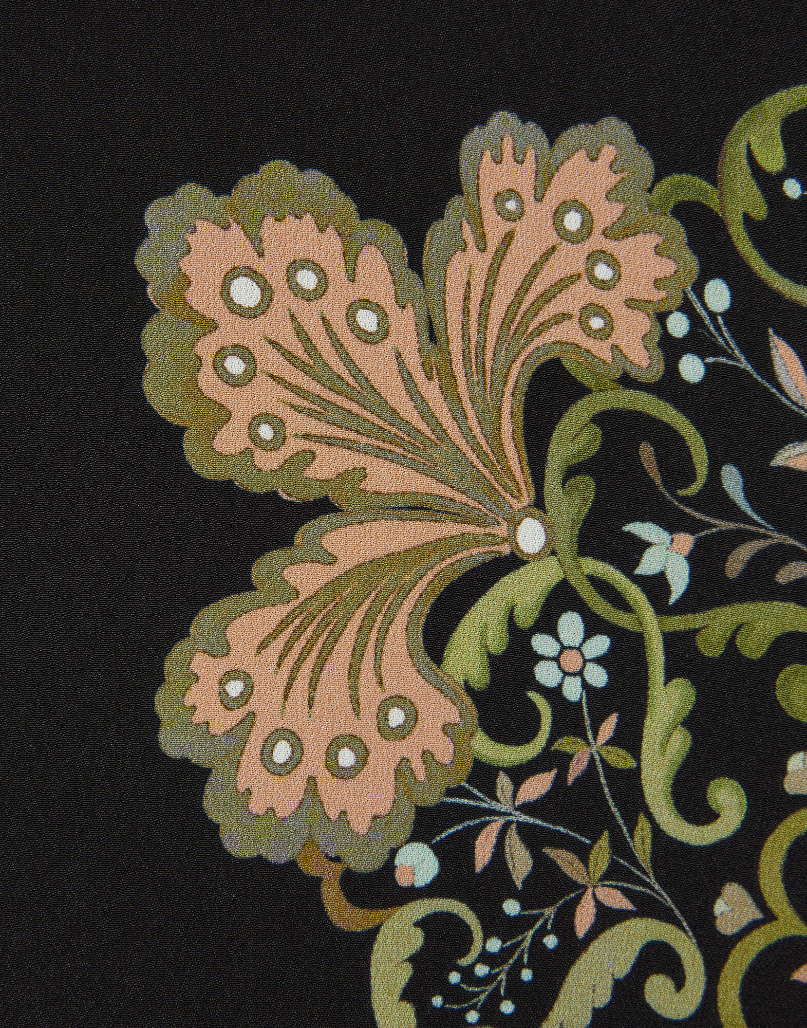 La DoubleJ Friday Dress Cornucopia Plac&eacute;e Black DRE1000VIS028CRN03BL01