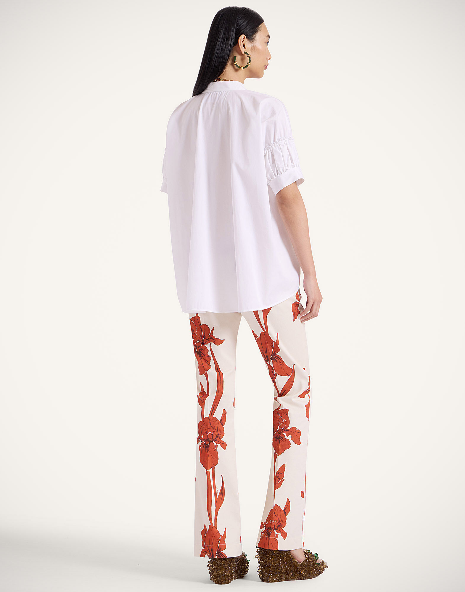 La DoubleJ Saturday Night Pants Iris Dark Orange TRO0030COT063IRS04OR03