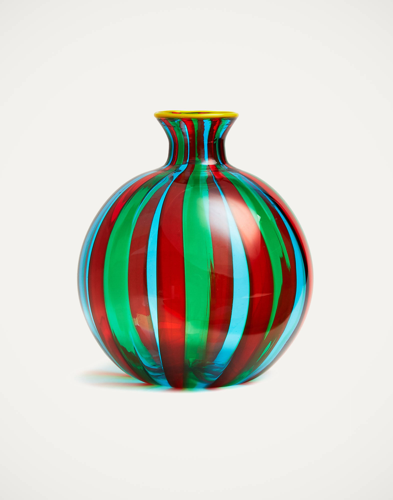 La DoubleJ Ciccio Vase (Smooth) Arancio/Verde/Acquamare VAS0009MUR001MUL0037