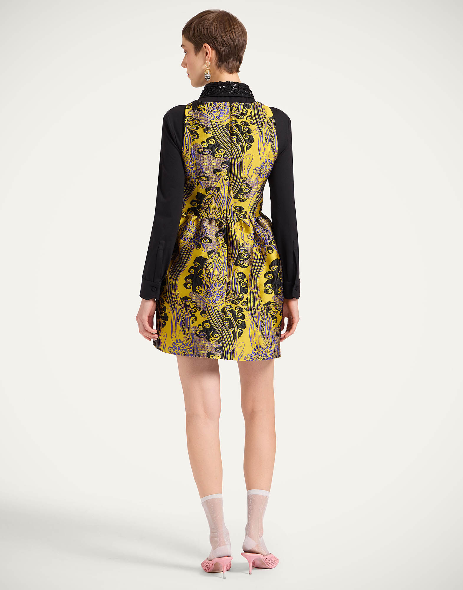 La DoubleJ Pirhouette Mini Dress Atlantis Yellow DRE0986JCQ127ATL01YE02