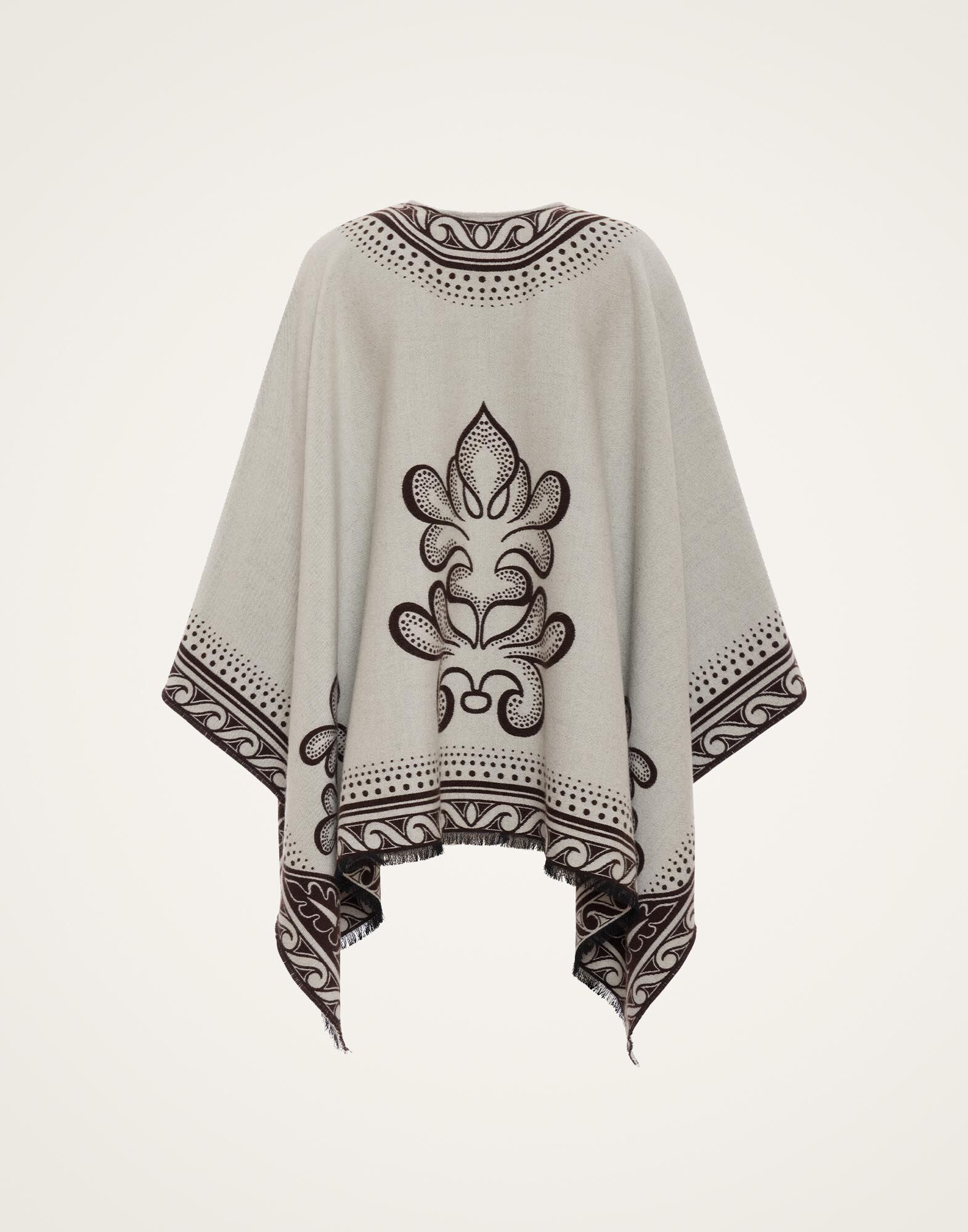 La DoubleJ Poncho Herald Cream SCA0064JCQ104HRL03WH03