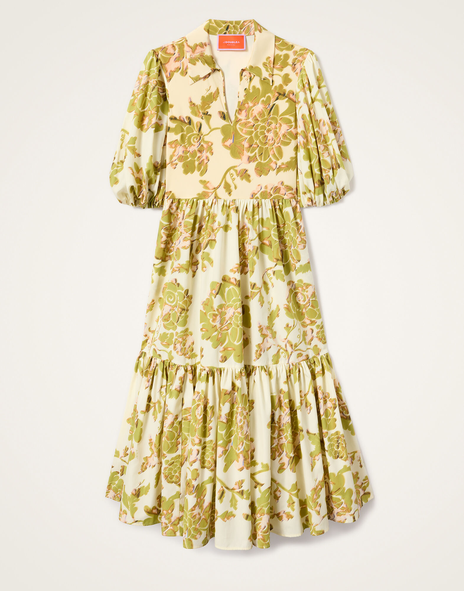 La DoubleJ Ischia Dress Oasis Green DRE1080COT039OAS01GR02
