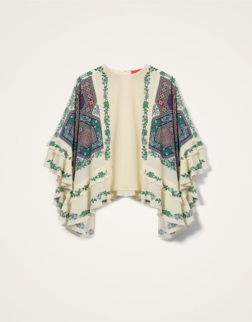 La DoubleJ Galaxy Top Regalia Plac&eacute;e Ecru TOP0176CRE002REG02BR05